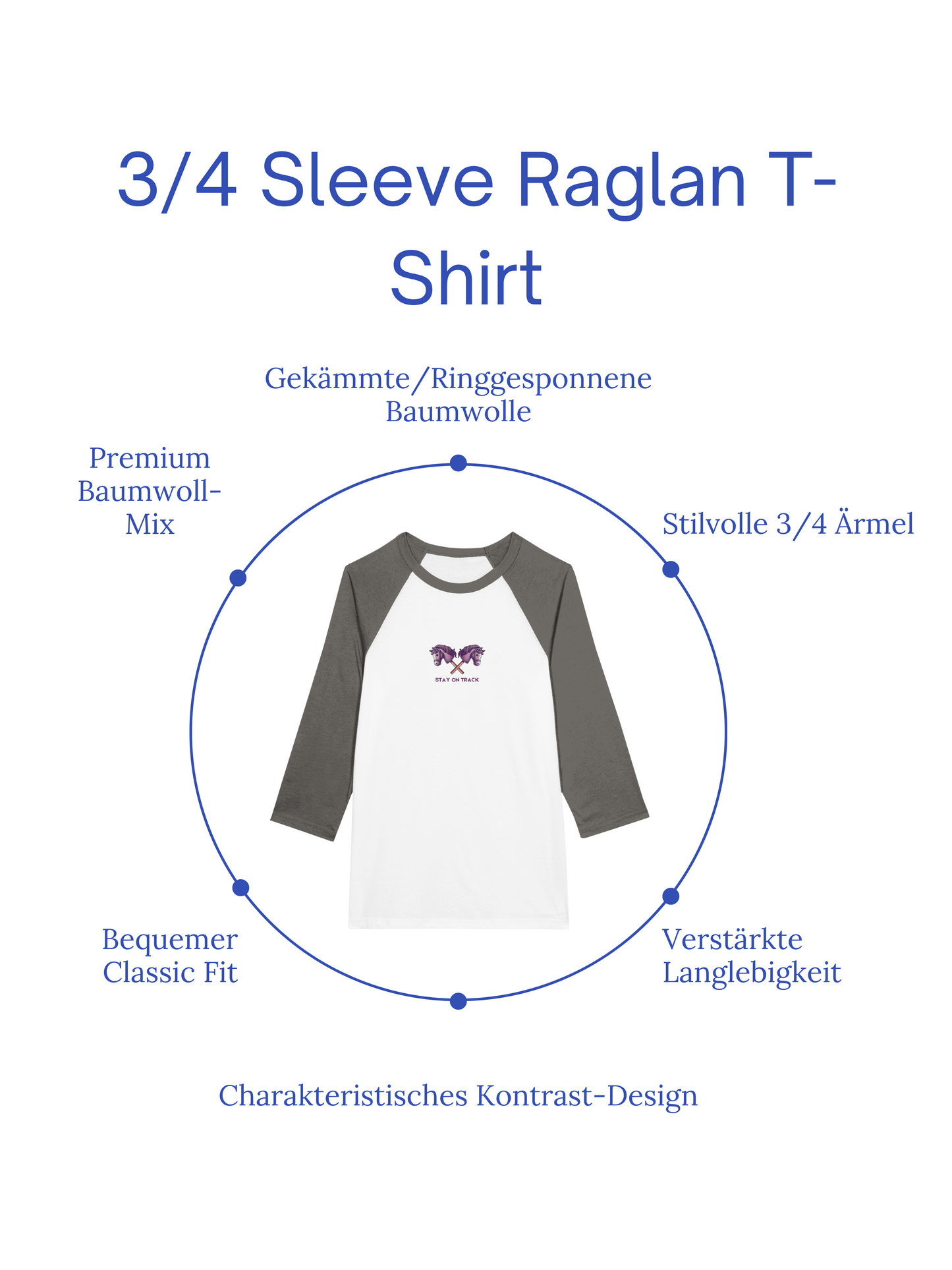 Dein Style-Statement: Das klassische Unisex Raglan T-Shirt.