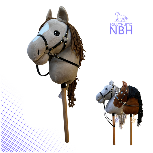 Hobby Horse Beige Größe A3 – Steckenpferd Kinder mit Halfter & Leine – fantasievolles Hobby Horse für Spielspaß & Bewegung